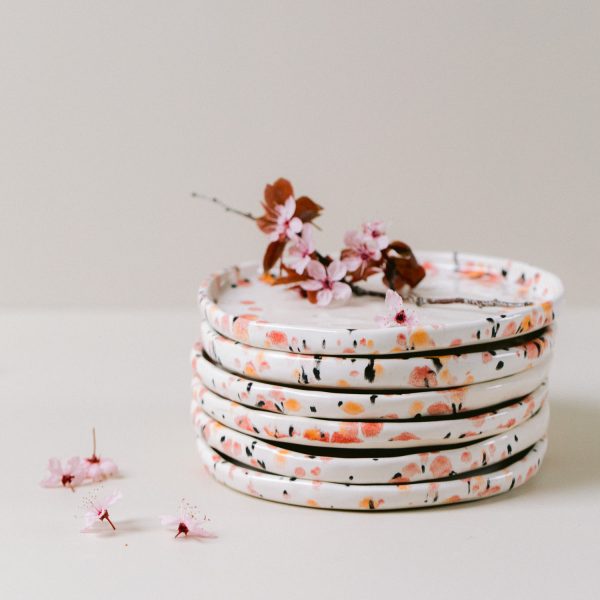 Spotty dessert plates